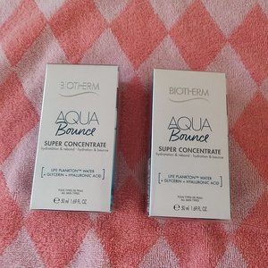 AQUA  BOUNCE Biotherm  Super Concentrate & Rebond  -  bundle of 2 pkts.   n…